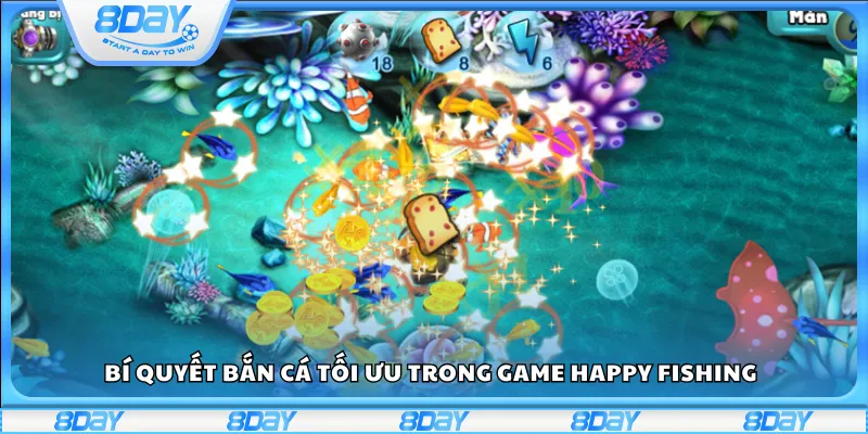 Bí quyết bắn cá tối ưu trong game Happy Fishing