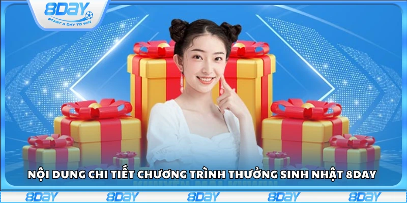 Tìm hiểu kỹ thông tin chương trình Thưởng Sinh Nhật 8Day