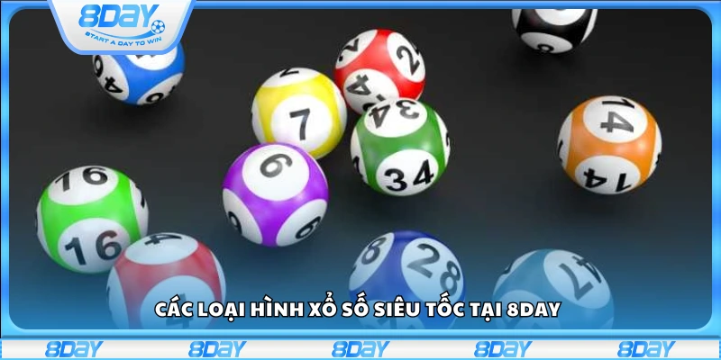 Một số loại hình Xổ số Siêu Tốc tại 8Day
