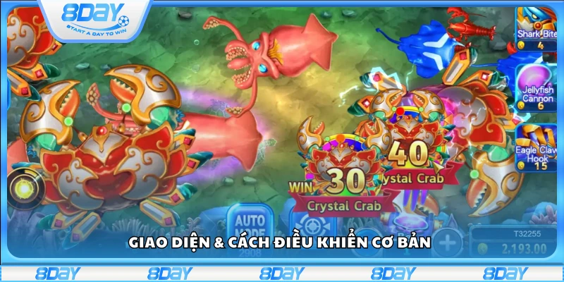 Làm quen với giao diện game All-Star Fishing