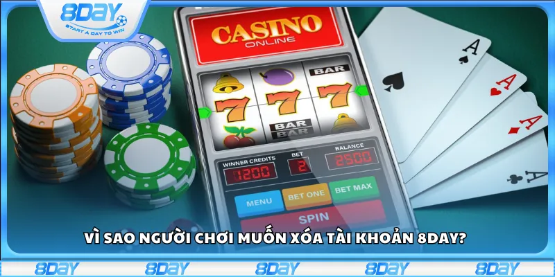 Vì sao người chơi muốn xóa tài khoản 8Day?