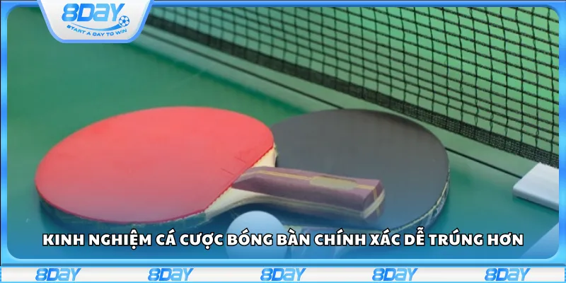 Kinh nghiệm cá cược bóng bàn chính xác dễ trúng hơn