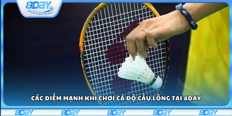 Các điểm mạnh khi chơi cá độ cầu lông tại 8day