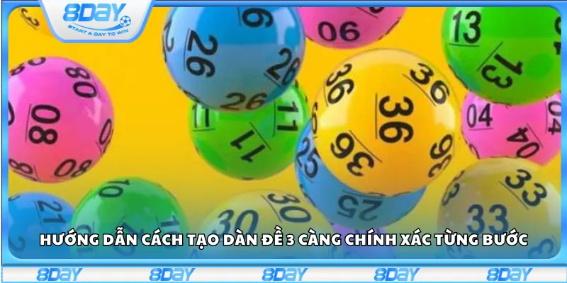 Hướng dẫn cách tạo dàn đề 3 càng chính xác từng bước