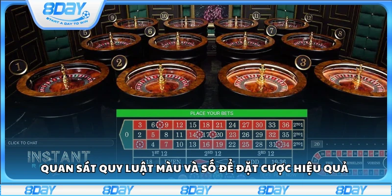 Quan sát quy luật màu và số để đặt cược hiệu quả